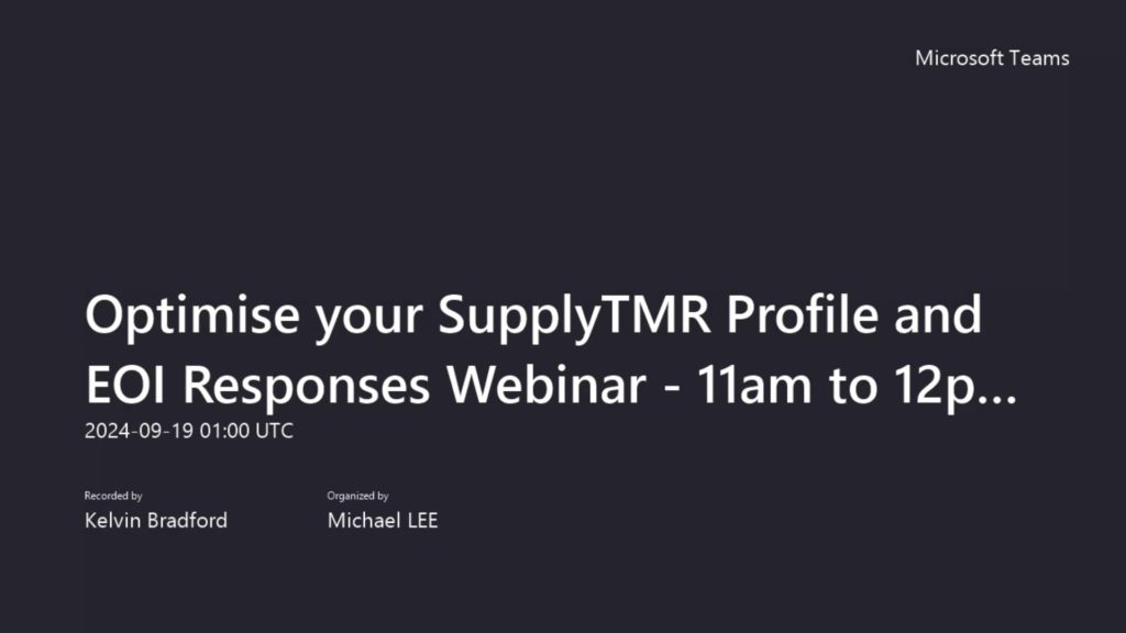 SupplyTMR Webinar Thumbnail